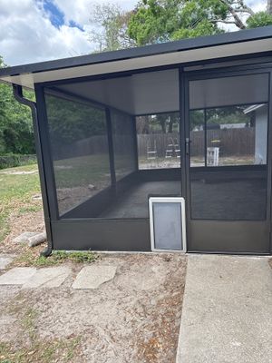 Finished exterior room addition by Drome Contracting